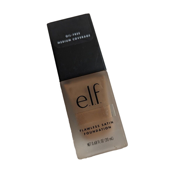 4/$20 elf Flawless Satin Finish Foundation Medium Coverage Caramel 450 Neutral - Picture 1 of 4